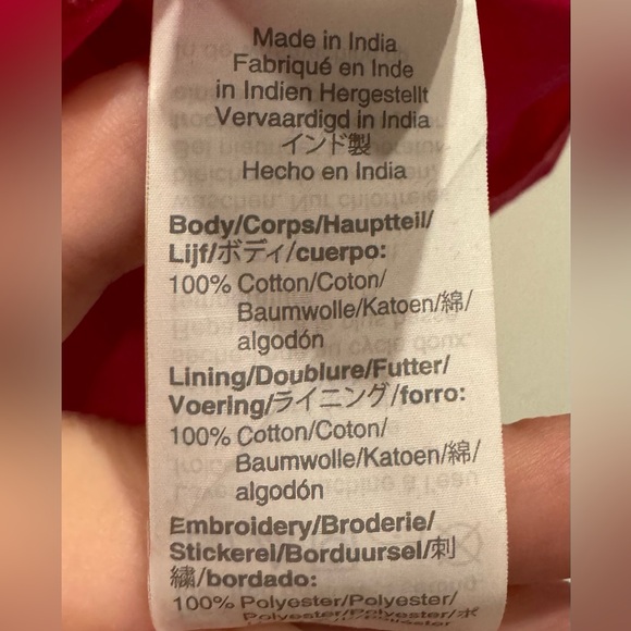 J CREW XL Fuchsia Pink Embroidered Eyelet blouse - Picture 10 of 10